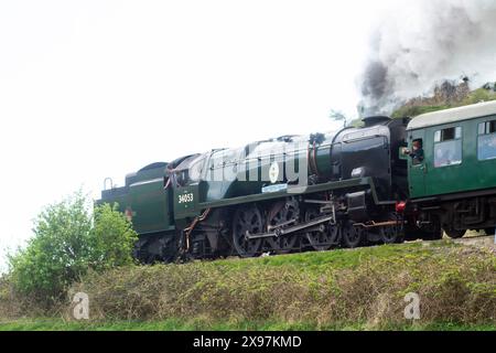 Swanage Railway Strict Mobbing Event, Dampfgala 2017 und ein Bild aus dem Purbeck Minig Museum Stockfoto