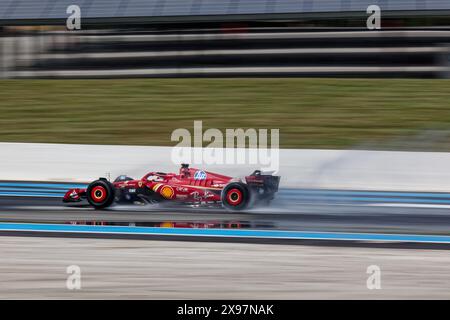 Testing PIRELLI Reifen 2025 - FERRARI Charles Leclerc auf Circuit Paul Ricard, Castellet, FRANKREICH, 05/2024 Florent 'MrCrash' B. Stockfoto