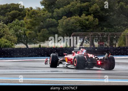 Testing PIRELLI Reifen 2025 - FERRARI Charles Leclerc auf Circuit Paul Ricard, Castellet, FRANKREICH, 05/2024 Florent 'MrCrash' B. Stockfoto