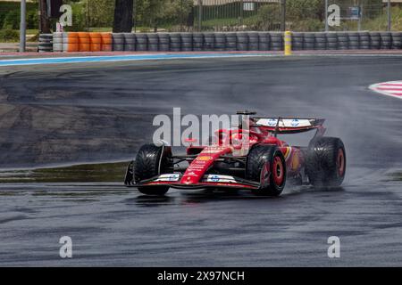 Testing PIRELLI Reifen 2025 - FERRARI Charles Leclerc auf Circuit Paul Ricard, Castellet, FRANKREICH, 05/2024 Florent 'MrCrash' B. Stockfoto