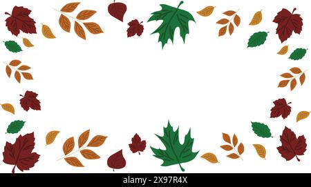 Thanksgiving Tag Vektor Hintergrund, Herbstblätter Stock Vektor