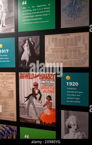 Das Museum of Broadway befindet sich im Theaterviertel in der Nähe des Times Square, 2024, New York City, USA Stockfoto