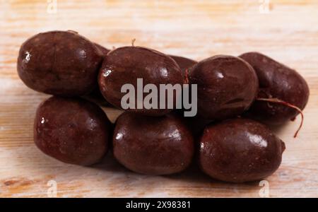 Spanische Blutwurstmorcilla Stockfoto