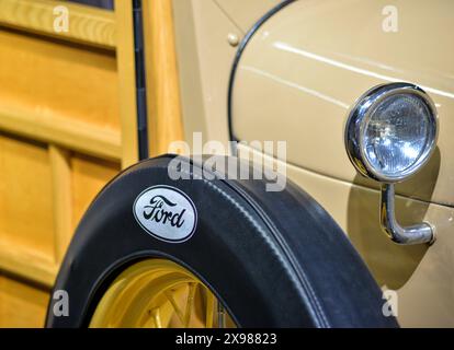 Ford Model A Station Wagon aus dem Jahr 1929 im LeMay America's Car Museum in Tacoma, Washington Stockfoto