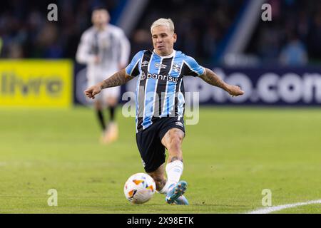 Curitiba, Brasilien. Mai 2024. Yeferson Soteldo von Gremio während des Spiels zwischen Gremio und dem Strongsten (BOL) für die sechste Runde der Gruppe C der Copa Libertadores 2024 im Couto Pereira Stadium in Curitiba, Brasilien am 29. Mai. Foto: Richard Ducker/DiaEsportivo/Alamy Live News Credit: DiaEsportivo/Alamy Live News Stockfoto