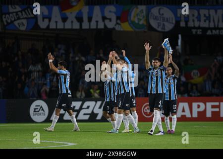 Curitiba, Brasilien. Mai 2024. PR - CURITIBA - 05/29/2024 - COPA LIBERTADORES 2024, GREMIO x THE STRONGEST - Gremio-Spieler feiern am Ende des Spiels gegen die Stärksten im Stadion Couto Pereira für die Copa Libertadores 2024 Meisterschaft. Foto: Maxi Franzoi/AGIF (Foto: Maxi Franzoi/AGIF/SIPA USA) Credit: SIPA USA/Alamy Live News Stockfoto