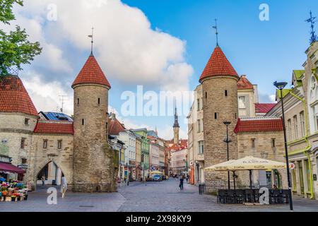 Viru Gate in Taillinn, Estland Stockfoto