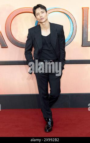 28. Mai 2024, London, England, Vereinigtes Königreich - Manny Jacinto nahm an der britischen Premiere Teil, Odeon Luxe, Leicester Square Stockfoto