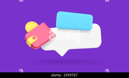 Cashback schnelle Tipps finanzielle Zahlung Geld Rückerstattung Garantie Service 3D Symbol realistische Vektor Illustration. Banking Cash Back Bankbelohnung für Kunden Stock Vektor