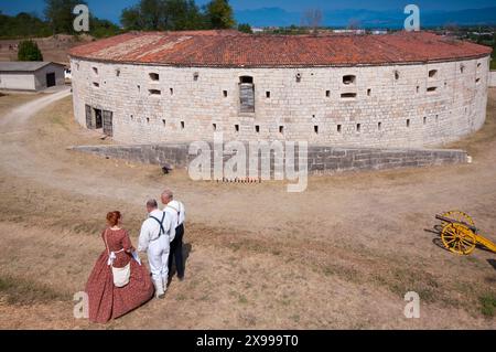 Italien, Lombardei, Ponti Sul Mincio, Forte Ardietti Stockfoto