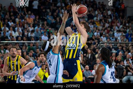 ANKARA/TÜRKEI, 15. April 2024: Türkischer Basketball Super League 2023-24, Fenerbahce Beko gegen Turk Telekom. Stockfoto