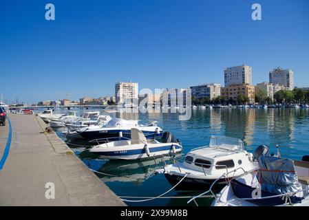 le Port de Zadar sur la cote Dalmate en croatie Stockfoto