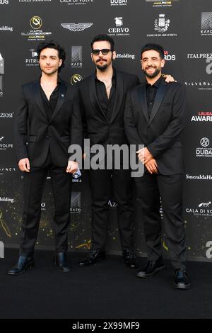 Honduras, Honduras. Mai 2024. Cala di Volpe, Kafd Globe Soccer Awards im Foto: IL Volo - Gianluca Ginoble, Piero Barone, Ignazio Boschetto Credit: Independent Photo Agency/Alamy Live News Stockfoto