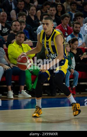 ANKARA/TÜRKEI, 15. April 2024: Türkischer Basketball Super League 2023-24, Fenerbahce Beko gegen Turk Telekom. Stockfoto