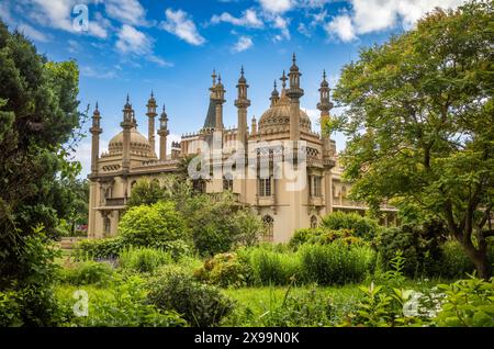 Der Brighton Pavilion oder Royal Pavilion, eine ehemalige königliche Residenz in Brighton, East Sussex, Großbritannien Stockfoto