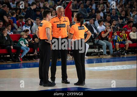 ANKARA/TÜRKEI, 15. April 2024: Türkischer Basketball Super League 2023-24, Fenerbahce Beko gegen Turk Telekom. Stockfoto