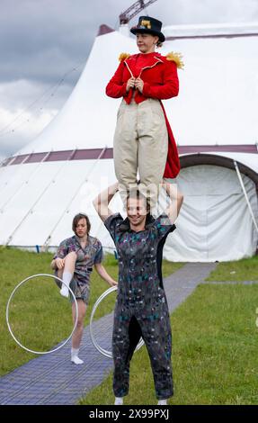 London, Großbritannien. 30. Mai 2024. The Nose Dive Assembly im Revel Puck Circus, Stratford London UK Credit: Ian Davidson/Alamy Live News Stockfoto
