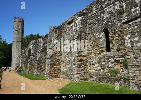 The Guest Range Undercrofts in Battle Abbey. Stockfoto