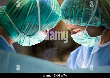 Intervention Prostata, Urologie OP, Chirurgie, Krankenhaus Donostia, San Sebastian, Gipuzkoa, Baskenland, Spanien. Stockfoto