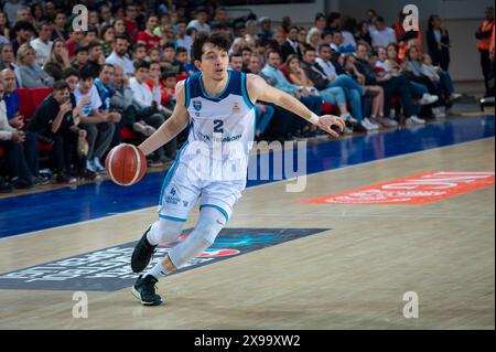 ANKARA/TÜRKEI, 15. April 2024: Türkischer Basketball Super League 2023-24, Fenerbahce Beko gegen Turk Telekom. Stockfoto