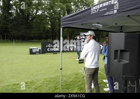 Walton on the Hill, Surrey, Großbritannien. 30. Mai 2024. Gareth Bale – Mitbegründer (mit Basketballlegende Steph Curry) von The UNDER. RATED Golf Tour: Spieler beginnen ihre erste Runde der UNDER. RATED Golf Tour' - ihre erste europäische Veranstaltung im Walton Heath Golf Club, Surrey, Großbritannien: Credit: Motofoto/Alamy Live News Stockfoto