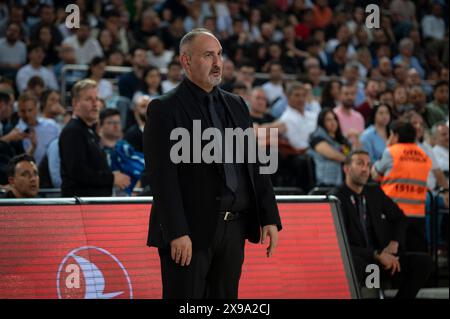 ANKARA/TÜRKEI, 15. April 2024: Türkischer Basketball Super League 2023-24, Fenerbahce Beko gegen Turk Telekom. Stockfoto