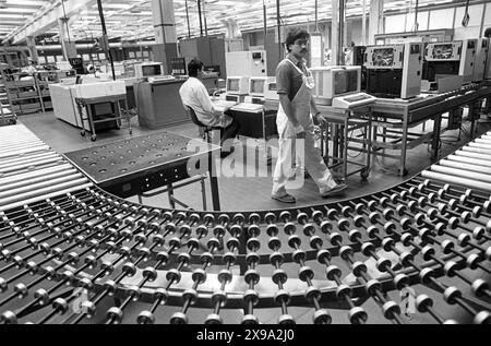 - Stabilimento IBM di Santa Palomba (Roma), giugno 1984 - IBM-Werk in Santa Palomba (Rom), Juni 1984 Stockfoto