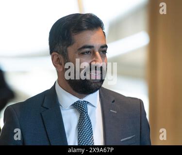 Edinburgh, Großbritannien. 30. Mai 2024. IM BILD: Szenen im schottischen Parlament in Holyrood bei der wöchentlichen Sitzung der ersten Ministerfragen an dem Tag, nach dem das Parlament Sanktionen gegen Michael Matheson MSP wegen einer fast 11.000 £ iPads-Telefonrechnung stimmte. Credit: Colin D Fisher Credit: Colin Fisher/Alamy Live News Stockfoto