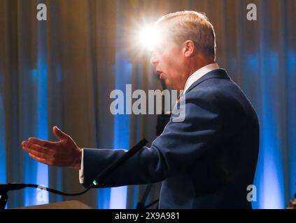 London, Großbritannien. 30. Mai 2024 Reform UK Pressekonferenz, Richard Tice und Nigel Farage kündigen die erste große Einwanderungspolitik der Parlamentswahlen an. Quelle: Matthew Chattle/Alamy Live News Stockfoto