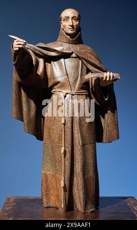 St. Peter von Alcántara, 1663-1673, Pedro de Mena, (Granada, 1628 - Màlaga, 1688), Nationalmuseum für katalanische Kunst, Museu Nacional d'Art de Catalunya, MNAC, Barcelona, Spanien, Europa. Stockfoto