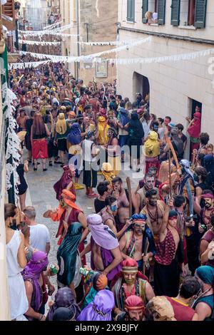 Moros y cristianos, Fiesta de La Patrona, Pollença, Mallorca, balearen, Spanien Stockfoto