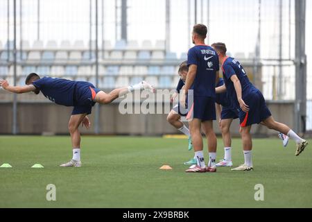 Rijeka, Kroatien. 30. Mai 2024. Von Kroatien während des Trainings der kroatischen Fußballnationalmannschaft im HNK Rijeka Stadion in Rijeka, Kroatien, am 30. Mai 2024. Als Teil der Vorbereitungen für die UEFA Euro 2024. Foto: Nel Pavletic/PIXSELL Credit: Pixsell/Alamy Live News Stockfoto