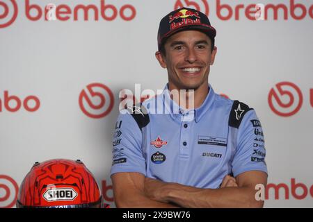 Barberino Di Mugello, Italien. 30. Mai 2024. Foto Alessandro La Rocca/LaPresse30-05-2024, GRAN PREMIO D'ITALIA Brembo Sport-Motociclismo-Motomondiale GRAN PREMIO D'ITALIA Brembo- Autodromo Internazionale del Mugello- 2024-MotoGP- auf dem Foto: Marc Marquez- Ducati -Team Gresini Foto Alessandro La Rocca/ Credit: LaPresse/Alamy Live News Stockfoto