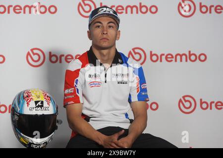 Barberino Di Mugello, Italien. 30. Mai 2024. Foto Alessandro La Rocca/LaPresse30-05-2024, GRAN PREMIO D'ITALIA Brembo Sport-Motociclismo-Motomondiale GRAN PREMIO D'ITALIA Brembo- Autodromo Internazionale del Mugello- 2024-MotoGP- auf dem Foto: Raul Fernandez- Aprilia Photo Alessandro La Rocca/ Credit: LaPresse/Alamy Live News Stockfoto