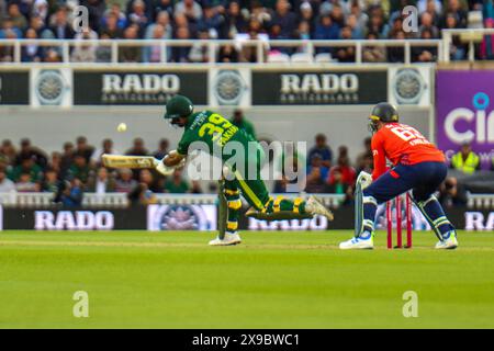 London, Großbritannien. 30. Mai 2024. London, England, Donnerstag, 30. Mai 2024: Fakhar Zaman (39 Pakistan) während des vierten Vitality T20-Spiels zwischen England und Pakistan im Kia Oval in London, England am Donnerstag, 30. Mai 2024. (Claire Jeffrey/SPP) Credit: SPP Sport Press Photo. /Alamy Live News Stockfoto