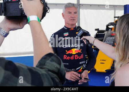 Breslau, Polen. Mai 30 2024. Red Bull Speed Ways im Olympiastadion in Breslau, Polen. Im Bild: David Coulthard © Piotr Zajac/Alamy Live News Stockfoto