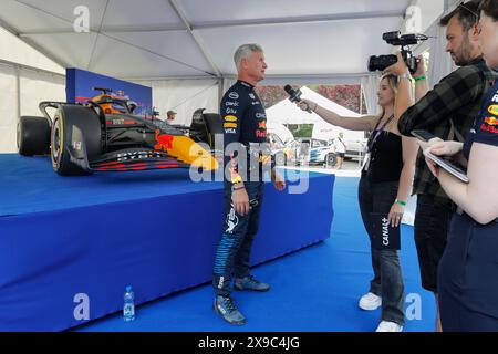 Breslau, Polen. Mai 30 2024. Red Bull Speed Ways im Olympiastadion in Breslau, Polen. Im Bild: David Coulthard © Piotr Zajac/Alamy Live News Stockfoto