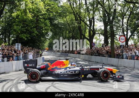 Breslau, Polen. Mai 30 2024. Red Bull Speed Ways im Olympiastadion in Breslau, Polen. Im Bild: David Coulthard in RB7 © Piotr Zajac/Alamy Live News Stockfoto