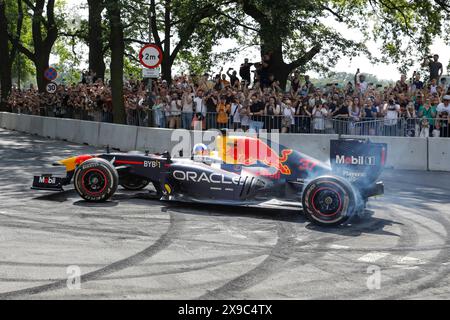 Breslau, Polen. Mai 30 2024. Red Bull Speed Ways im Olympiastadion in Breslau, Polen. Im Bild: David Coulthard in RB7 © Piotr Zajac/Alamy Live News Stockfoto