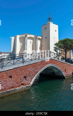 Kirche Saint-Francois d'Assise, Port Grimaud, Var, Provence-Alpes-Cote d'Azur, Frankreich Stockfoto