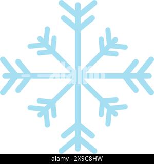 Isolierte Schneeflocken-Symbol Vektor Stock Vektor