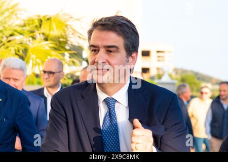 Catanzaro, Italien. 30. Mai 2024. Catanzaro Europawahlen, Catanzaro, Italien, 30. Mai 2024, Raffaele Fitto bei den Europawahlen in Catanzaro während der Europawahlen in Catanzaro - News Credit: Live Media Publishing Group/Alamy Live News Stockfoto