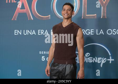 Madrid, Spanien. 30. Mai 2024. Schauspieler Charlie Barnett nimmt am 30. Mai 2024 an der Fanveranstaltung „The acolyte“ im Callao Cinema in Madrid Teil. (Foto: Oscar Gonzalez/SIPA USA) Credit: SIPA USA/Alamy Live News Stockfoto