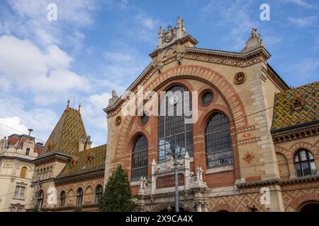 Zentrale Markthalle in Budapest. Mai 2024. Hochwertige Fotos Stockfoto