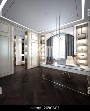 3D-Rendering der Garderobe Stockfoto