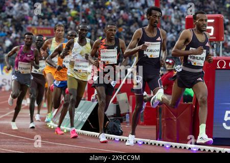 Oslo, Norwegen 30. Mai 2024 Addisu Yihune aus Äthiopien nimmt an der 5000-m-Meisterschaft der Wanda Diamond League Teil, die bei den Oslo Bislett Games in Oslo, Norwegen stattfindet Stockfoto