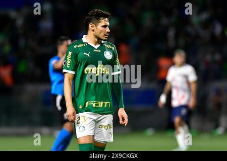 São Paulo (SP), 30/05/2024 - Fußball/PALMEIRAS X SAN LORENZO (ARG) - Rafael Veiga aus Palmeiras - Spiel zwischen Palmeiras x San Lorenzo (ARG), gültig für die sechste Runde der Gruppenphase, aus Libertadores, am Abend dieses Donnerstags 30 im Allianz Parque in São Paulo. (Foto: Eduardo Carmim/Alamy Live News) Stockfoto