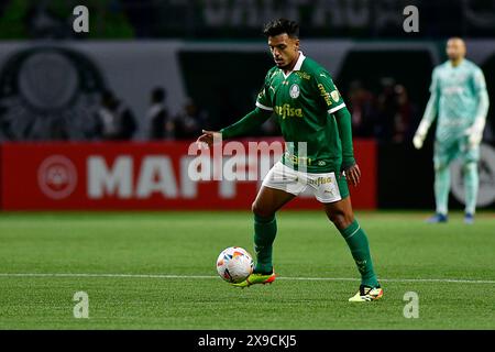 São Paulo (SP), 30/05/2024 - Fußball/PALMEIRAS X SAN LORENZO (ARG) - Gabriel Menino aus Palmeiras - Spiel zwischen Palmeiras x San Lorenzo (ARG), gültig für die sechste Runde der Gruppenphase, aus Libertadores, am Abend dieses Donnerstags 30 im Allianz Parque in São Paulo. (Foto: Eduardo Carmim/Alamy Live News) Stockfoto