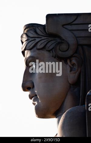 Cleveland Guardian Statue Stockfoto