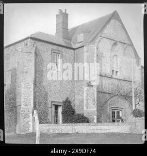 Magic Laterne Slide des Butley Priory Torhauses, Butley, Suffolk, England, um 1910 Stockfoto